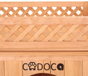 Дървена къщичка за котки 53,5 x 54,5 x 64,5 cm