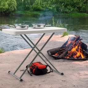 Сгъваема маса за туризъм / кетъринг с регулируема височина