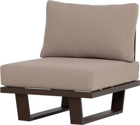 Кафяв градински стол метален/подплатен Bear – WOOOD