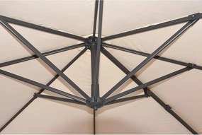 Кремав чадър 300x300 cm Deluxe – Garden Pleasure