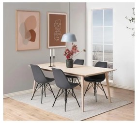 Черно-сив трапезен стол Eris - Actona