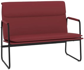 351370 vidaXL Пейка, виненочервена, 100x64x80 см, изкуствена кожа