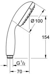 Душ комплект Grohe Tempesta 100