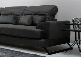 Тъмносив ъглов диван (ляв ъгъл) Frido - Balcab Home