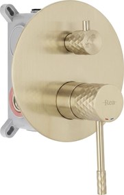 Душ система за вграждане Rea Lungo Diamond Brush Gold + BOX