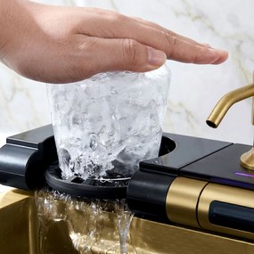 Многофункционална стоманена мивка 10 в 1 REA Alonzo Brush Gold