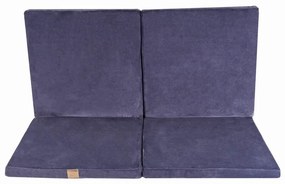 Сиво-синьо детско килимче за игра 120x120 cm – Meowbaby