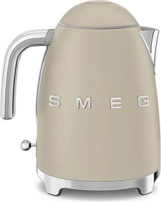 Електрическа кана SMEG KLF03MLMEU, 2400 W, 1.7 л, 360° основа, Матово покритие, Лунна светлина