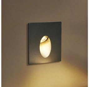 Brilagi - LED външно вградено осветително тяло STAIRDOT LED/2W/230V черно IP65 квадратно