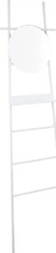 Бяла декоративна стълба с огледало Glint - Leitmotiv