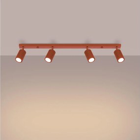 Brilagi - LED точково осветително тяло CRESTO 4xGU10/10W/230V червено