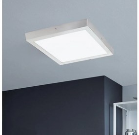 Eglo 97265 - LED Лампа за таван FUEVA 1 1xLED/25W/230V сребърна ръбест