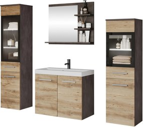 Комплект за баня Madrit I-Антрацит - Сонома