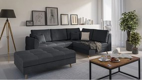 Тъмносива табуретка за крака Ariella - Ropez