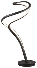 Черна настолна LED лампа с метален абажур (височина 56 см) Nala - Trio Select