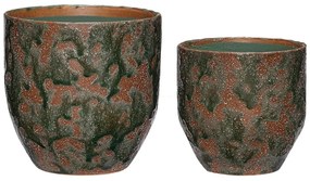 Керамични ръчно изработени покрития за кашпи в комплект от 2 бр. ø 15 cm Normu – Hübsch