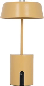Метална LED настолна лампа в цвят жълта охра (височина 22,5 cm) Elemental LED – Leitmotiv