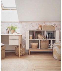 Бежов детски шкаф за книги 120x40 cm Miloo - Pinio