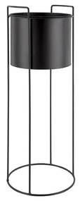 Комплект от 3 черни железни саксии за цветя върху основа Essence - PT LIVING