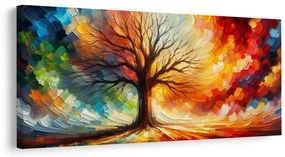 Картина на платно – Цветно дърво на живота на сънищата