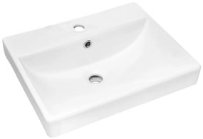 COMAD UN-RITA-GW-50 - Мивка за плот RITA 50x40 см керамика/бял гланц