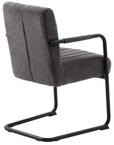 Тъмносив трапезен стол Trout – Unique Furniture