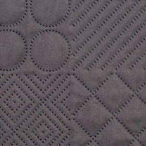 Дизайнерска покривка за легло Boni тъмно сиво Ширина: 170 см | Дължина: 210 см
