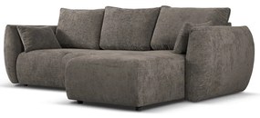 Сив ъглов диван (десен ъгъл) Matera - Cosmopolitan Design