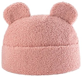 Розова детска възглавница за диван от букле Teddy Pouch – Wigiwama