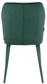 Зелени кадифени трапезни столове в комплект от 2 бр. Wilma – Støraa