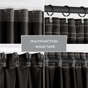 Черно затъмняващо перде 140x270 cm – Restilo