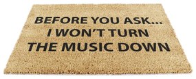 Изтривалка от кокосови влакна 40x60 cm Loud Music – Artsy Doormats