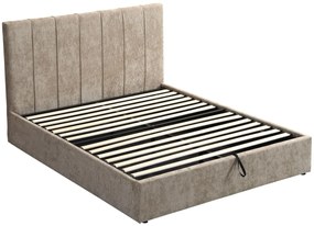 Тапицирано легло Denzel-каки-160x200-Lift-Storage