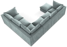 Син ъглов диван (десен ъгъл/U форма) Manao – Makamii