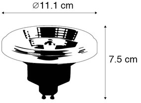 GU10 3-степенна димируема към топла LED крушка AR111 11W 700 lm 2000-3000K