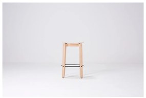 Бар стол от масивен дъб в естествен цвят (височина на седалката 65 cm) Nora – Gazzda