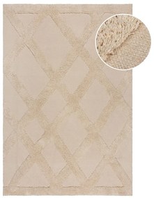 Бежов памучен килим 160x230 cm Tessa Diamond – Flair Rugs