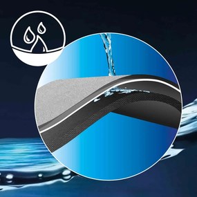 Сив килим за баня 50x80 cm Granite – douceur d'intérieur