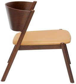 Тъмнокафяво кресло Oblique – Hübsch