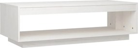 808509 vidaXL Маса за кафе, бяла, 110x50x33,5 см, борово дърво масив