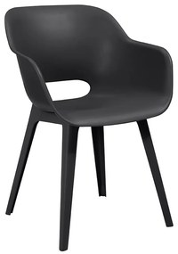 Тъмносиви пластмасови градински столове в комплект 2 бр. Akola – Keter