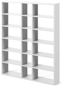 Бял шкаф за книги 182x224 cm Pombal - TemaHome