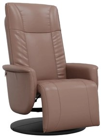 356506 vidaXL Наклоняем стол с поставка за крака, кафяв, изкуствена кожа
