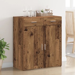 Sonata H Шкаф за съхранение от стара дървесина 80x42.5x93.5 см