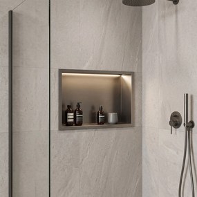 Вграден рафт за баня А LED 30x45 Titan