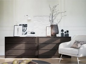 Скрин от декор от дъб в тъмно естествен цвят 110x70x45 cm Melstone – Rowico
