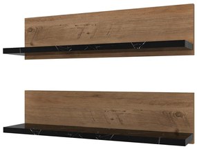 Комплект от 2 рафта SHELFIE, бор/черно