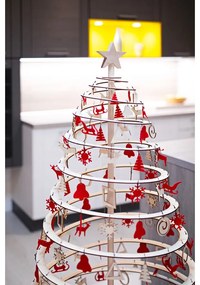 Дървена звезда за декоративна коледна елха Голяма - Spira