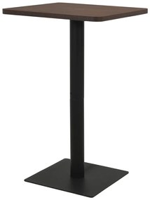 321929 vidaXL Бистро маса, тъмнопепелява, 78,5x78,5x107 см