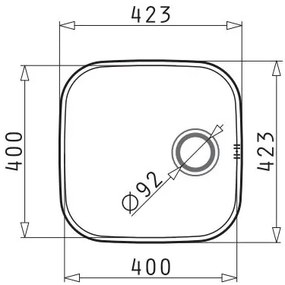 Измийте Pyramis IRIS 1B-40X40